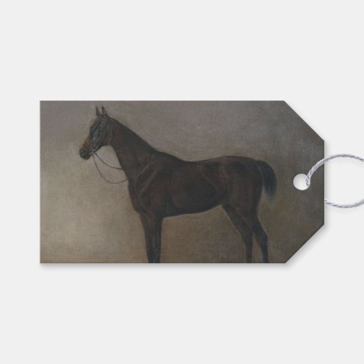 Bay Gelding Horse (von Albrecht Adam) Geschenkanhänger (Vorderseite (Horizontal))