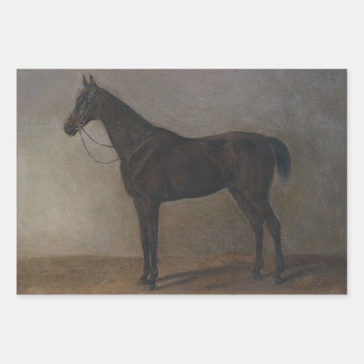 Bay Gelding Horse (von Albrecht Adam) Geschenkpapier Set (Vorderseite 3)