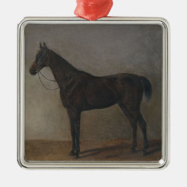 Bay Gelding Horse (von Albrecht Adam) Ornament Aus Metall