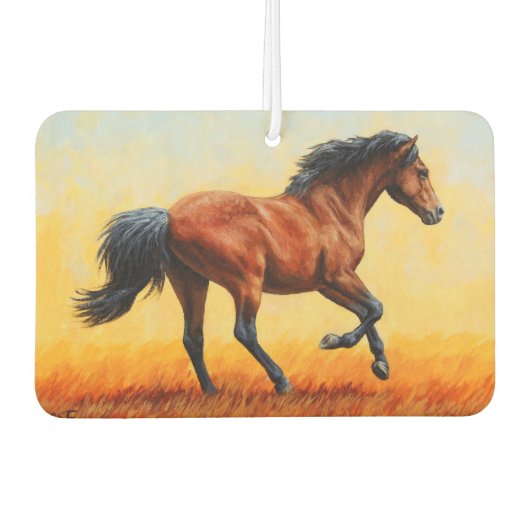 Bay Horse Galloping Autolufterfrischer (Vorderseite)