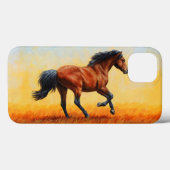 Bay Horse Galloping Case-Mate iPhone Hülle (Rückseite (Horizontal))