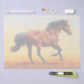 Bay Horse Galloping Seidenpapier (Handwerk)