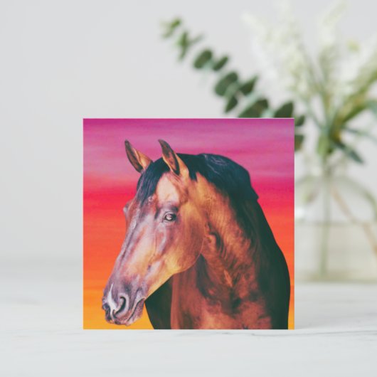 Bay Horse Gradient (Stehend Vorderseite)