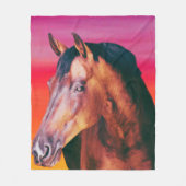 Bay Horse Gradient Fleecedecke (Vorderseite)