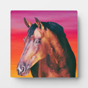 Bay Horse Gradient    Fotoplatte