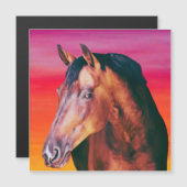 Bay Horse Gradient Magnetkarte (Vorne/Hinten)