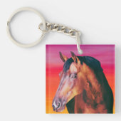 Bay Horse Gradient Schlüsselanhänger (Vorderseite)