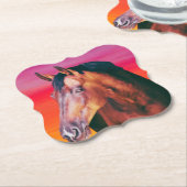 Bay Horse Gradient Untersetzer (angewinkelt)