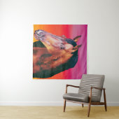 Bay Horse Gradient Wandteppich (Beispiel (Horizontal))