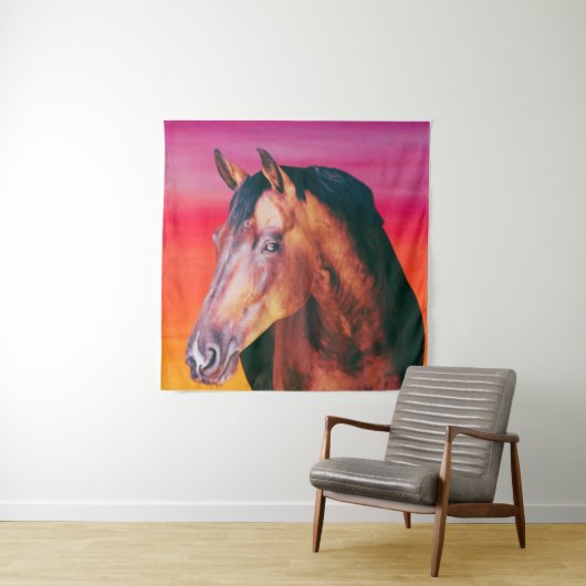 Bay Horse Gradient Wandteppich (Beispiel)