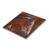 Bay Horse Hanoverian Warmblut Fliese (Seite)