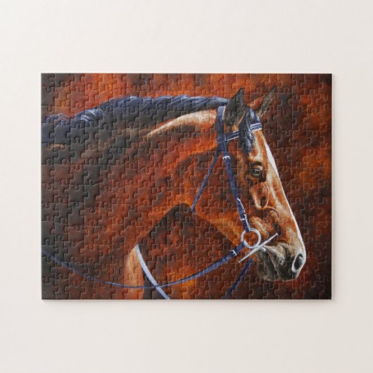 Bay Horse Hanoverian Warmblut Puzzle (Horizontal)