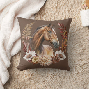 Bay Horse Herbstkreide Keuschkissen Kissen