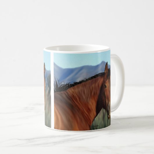 Bay Horse Kaffeetasse (VorderseiteRechts)