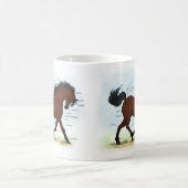 Bay Horse mit Blaze Educational Anatomic Chart Kaffeetasse (Mittel)