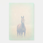 Bay Horse Stehend in einem Feld Post-it Klebezettel (Vorderseite)