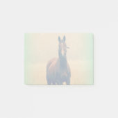 Bay Horse Stehend in einem Feld Post-it Klebezettel (Vorderseite)
