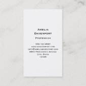 Bay Horse Stehend in einem Feld Visitenkarte (Rückseite)