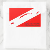 Bay Islands Scuba Rechteckiger Aufkleber (Tasche)