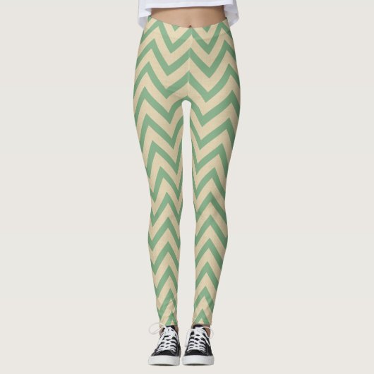 Bay Leaf Gewürzmoods Chevrons Leggings (Vorderseite)