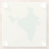 Bay Leaf Gewürzmoods Indien Glasuntersetzer (Rückseite)