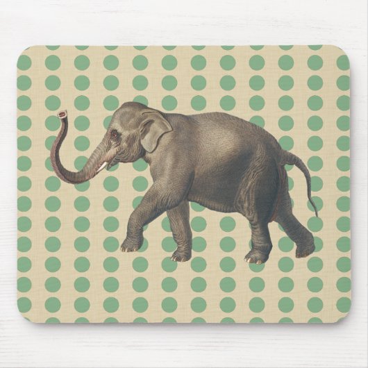 Bay Leaf Gewürzstimmungen Punkte mit Elefant Mousepad (Vorne)