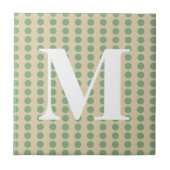 Bay Leaf Spice Moods Punkte mit Monogramm Fliese (Vorderseite)