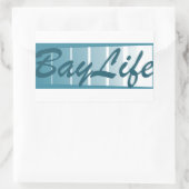 Bay Life Rechteckiger Aufkleber (Tasche)