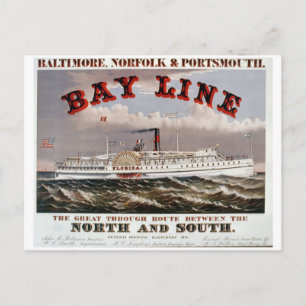 Bay Line - Die große Durchgangslinie Postkarte