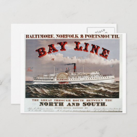 Bay Line - The Great Through Line Postkarte (Vorne/Hinten)
