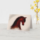 "Bay Mare" ~ Grußkarte (leer) Karte (Gelbe Blume)