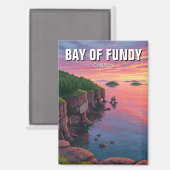 Bay of Fundy Nova Scotia Kanada Magnet (Vorderseite/Rückseite)