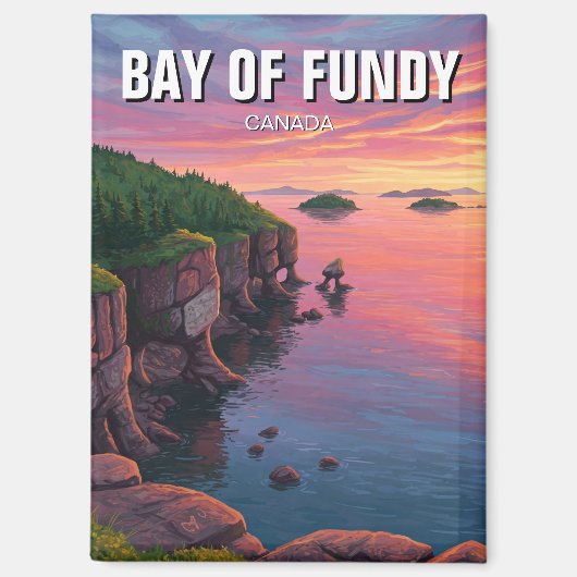 Bay of Fundy Nova Scotia Kanada Magnet (Vorderseite)