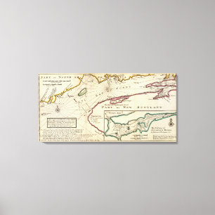 Bay of Fundy und Hafen von Annapolis Royal Leinwanddruck