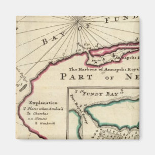 Bay of Fundy und Hafen von Annapolis Royal Magnet