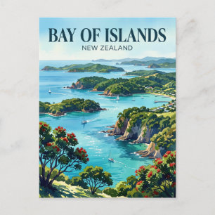 Bay of Islands Neuseeland Postkarte