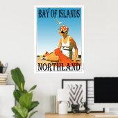 Bay of Islands, Northland Beach Poster (Heimbüro)