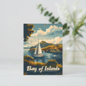 Bay of Islands Reise-Werbung Postkarte (Stehend Vorderseite)
