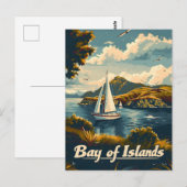 Bay of Islands Reise-Werbung Postkarte (Vorne/Hinten)
