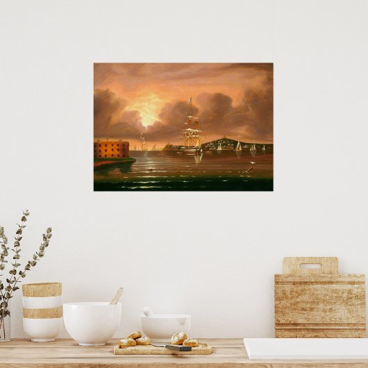 Bay of New York - Thomas Chambers Fine Art Poster (Küche)