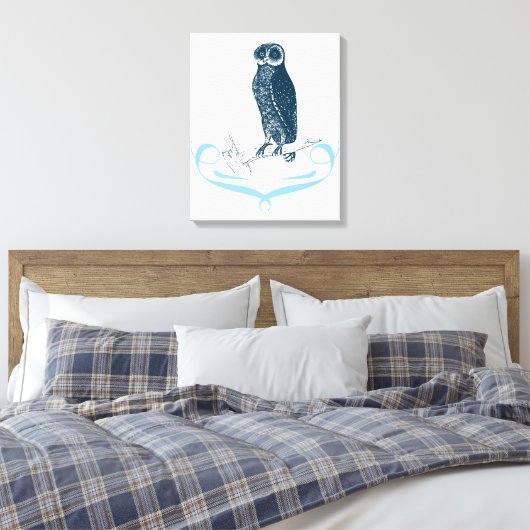 Bay Owl Leinwanddruck (Insitu (Schlafzimmer))