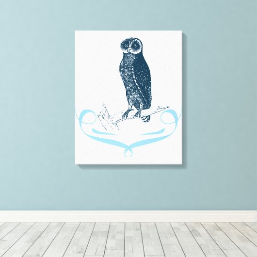 Bay Owl Leinwanddruck (Insitu (Holzboden))