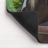 Bay Pinto Amish Buggy Horse Mousepad (Ecke)