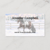 Bay Pinto Brown Skewbald Sinti und Roma Vanner Tin Visitenkarte (Rückseite)