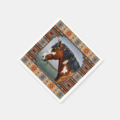 Bay Pinto War Horse Südwestdesign Serviette (Ecke)