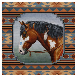 Bay Pinto War Horse Südwestdesign Stoff