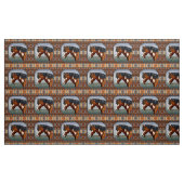 Bay Pinto War Horse Südwestdesign Stoff (Yard (91,4 cm))