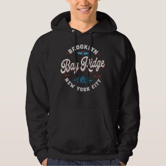 Bay Ridge Brooklyn New York - Retro Vintage Graphe Hoodie