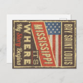 Bay Saint Louis Mississippi Postkarte (Vorne/Hinten)