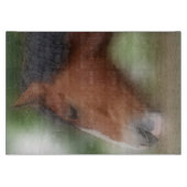 Bay Shire Draft Horse Face Schneidebrett (Vorderseite)
